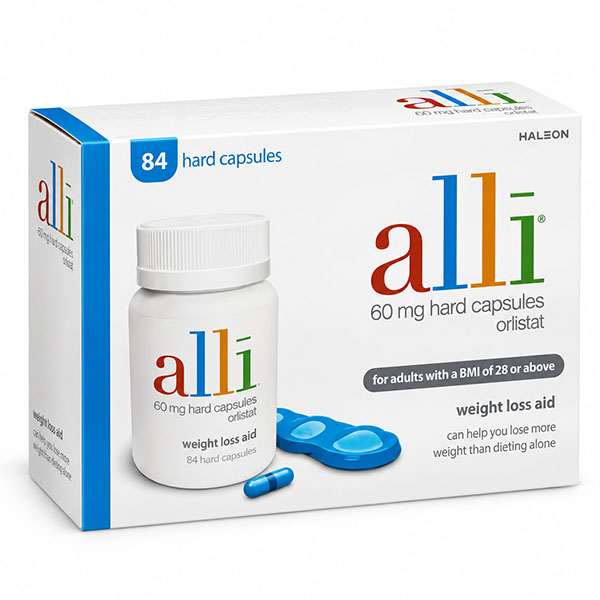 Alli Weight-Loss Capsules Packaging